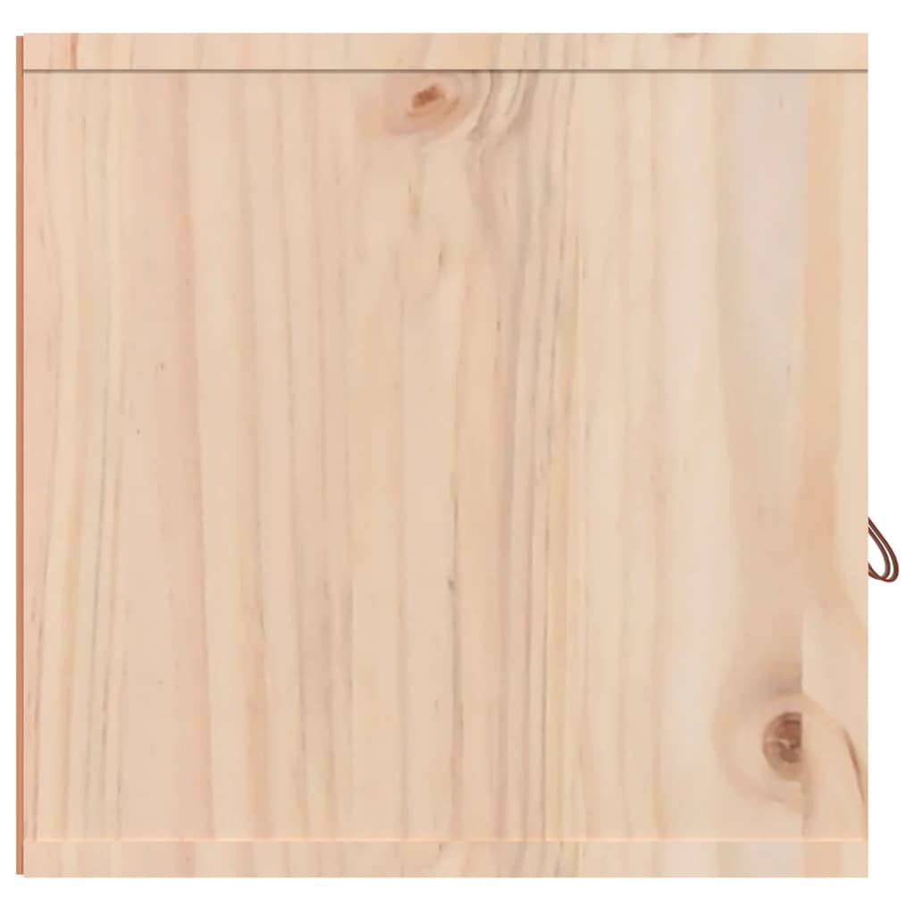 vidaXL Стенен шкаф, 80x30x30 см, борово дърво масив