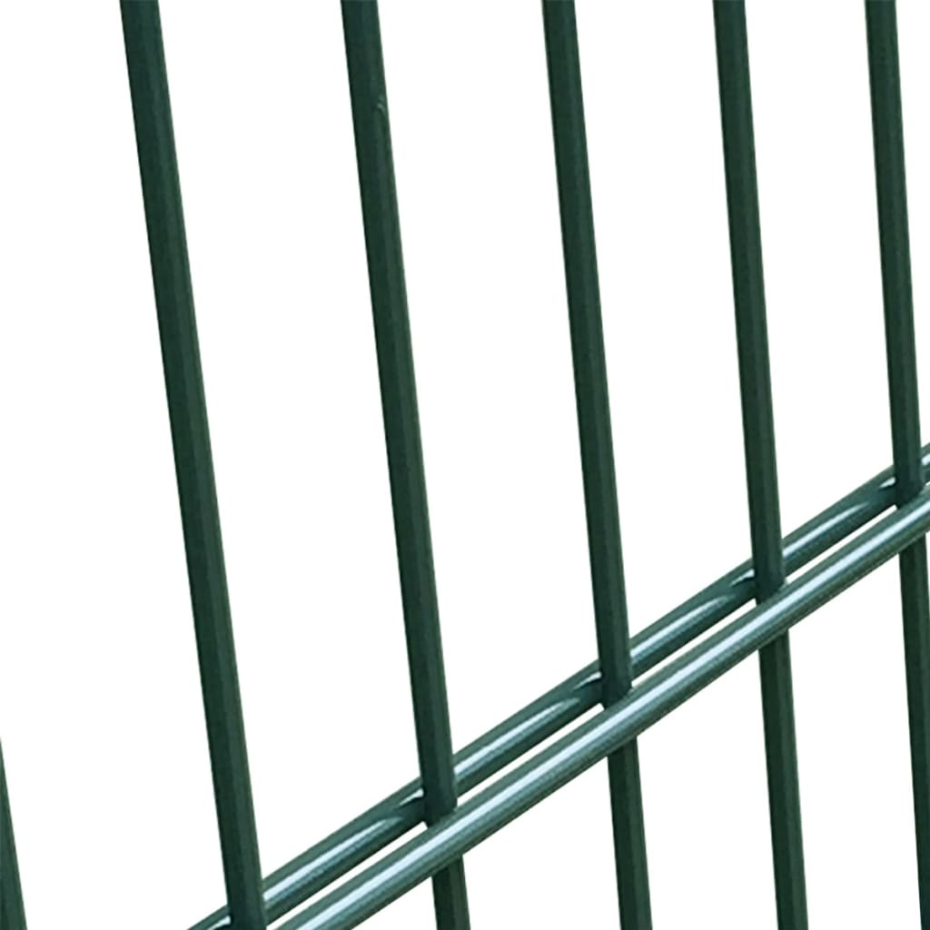 vidaXL Порта за ограда, стомана, зелена, 105x150 см