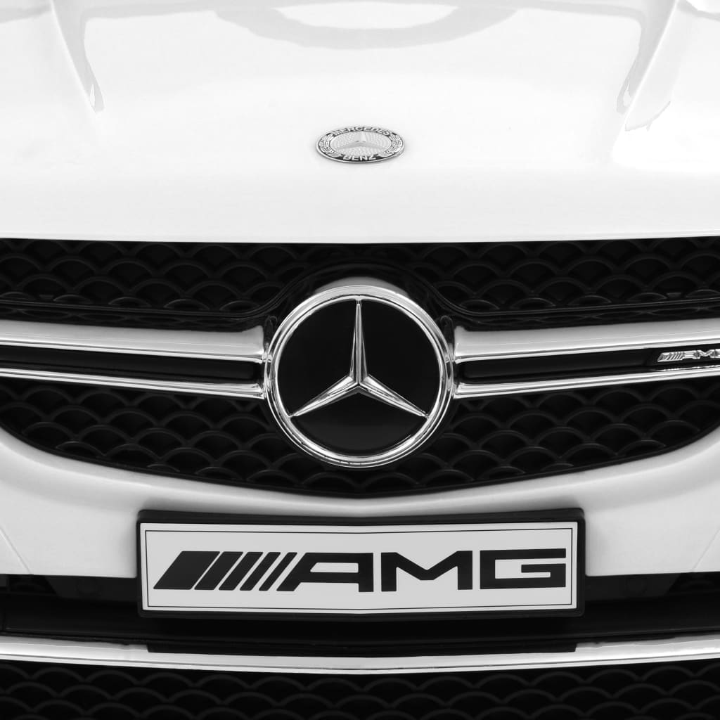 vidaXL Детска кола Mercedes Benz GLE63S пластмаса бяла
