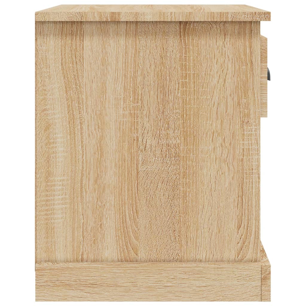 vidaXL Нощни шкафчета, 2 бр, сонома дъб, 39x39x47,5см, инженерно дърво