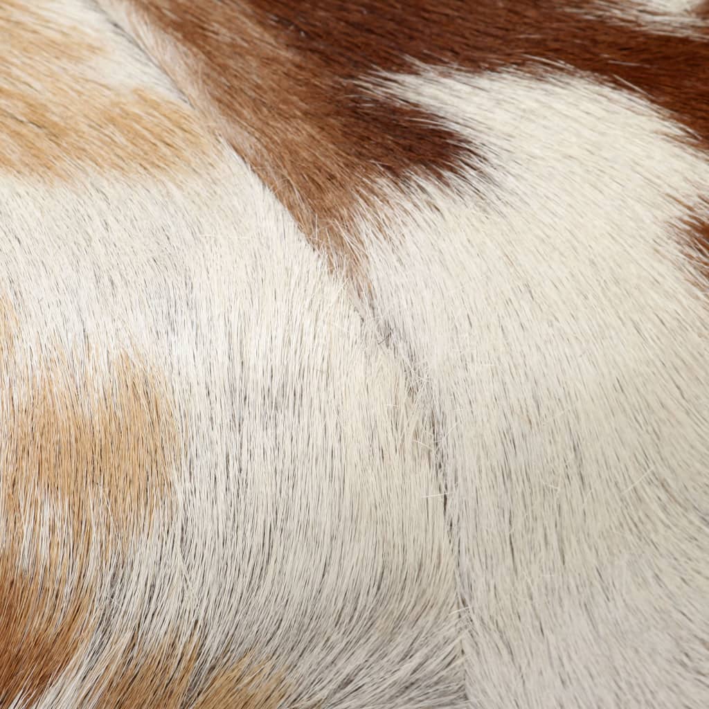 vidaXL Пейка, естествена козя кожа, 120х30х45 см