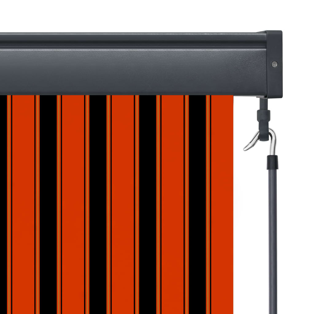 vidaXL Външна ролетна щора, 100x250 см, оранжево и кафяво