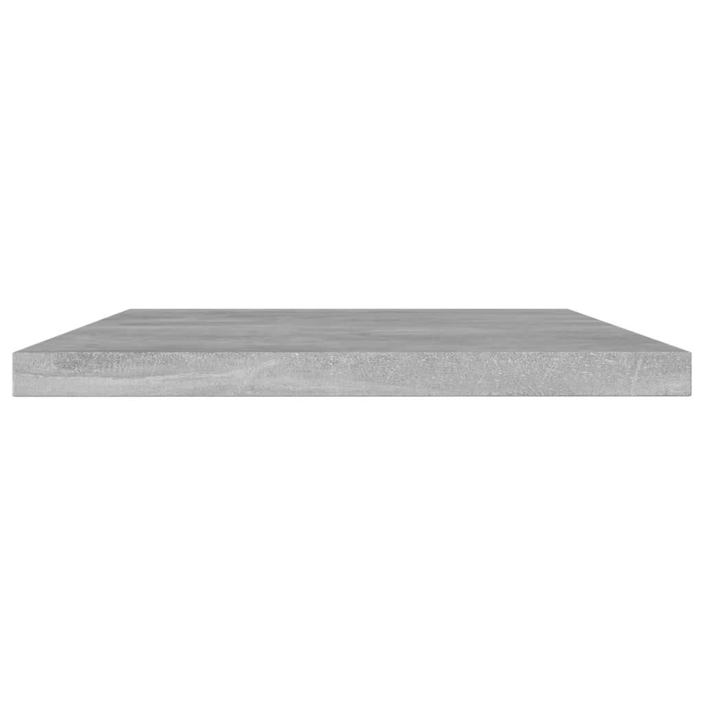 vidaXL Рафтове за етажерка, 4 бр, бетонно сиви, 60x10x1,5 см, ПДЧ