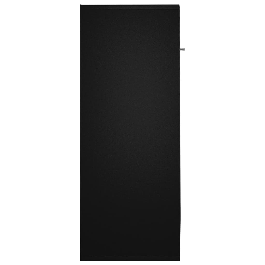 vidaXL Бюфет, черен, 60x30x75 см, ПДЧ