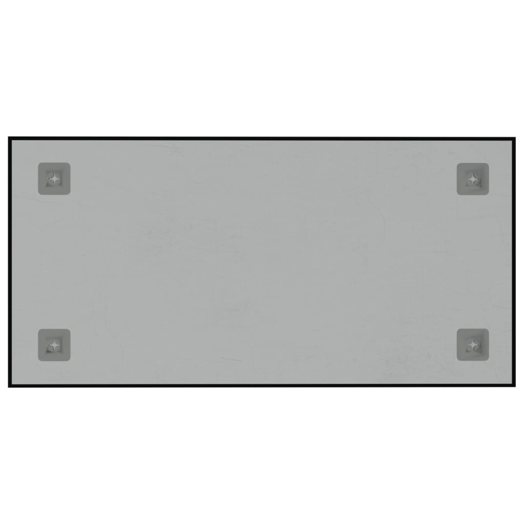vidaXL Магнитна дъска за стена, черна, 60x30 см, закалено стъкло