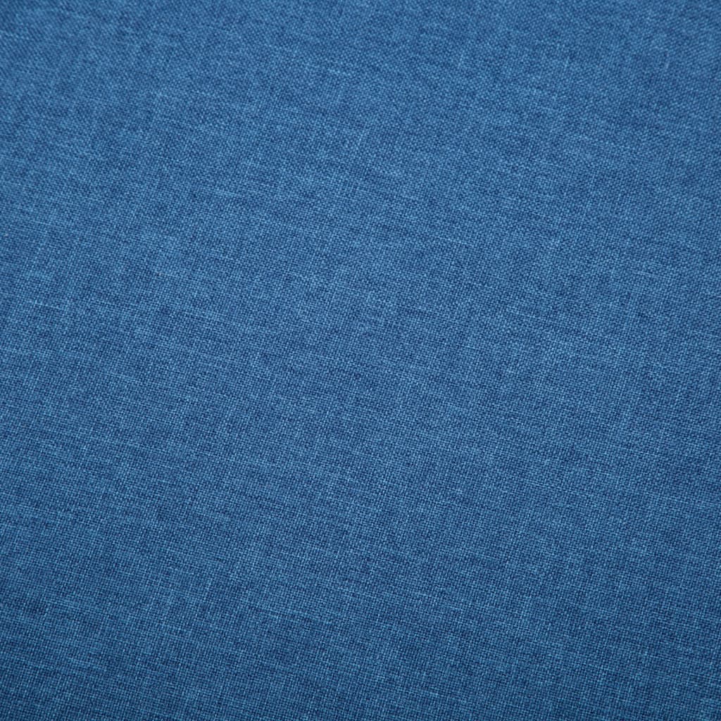 vidaXL 3-местен диван тапицерия от текстил 172x70x82 см син