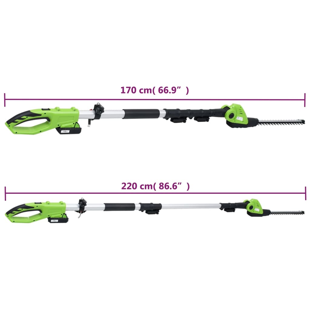 vidaXL Безжични градински инструменти от 3 части със зарядни и батерии