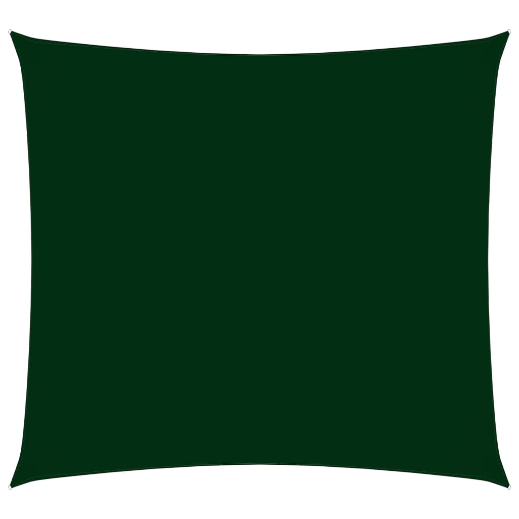 vidaXL Платно-сенник Оксфорд текстил квадратно 2,5x2,5 м тъмнозелено