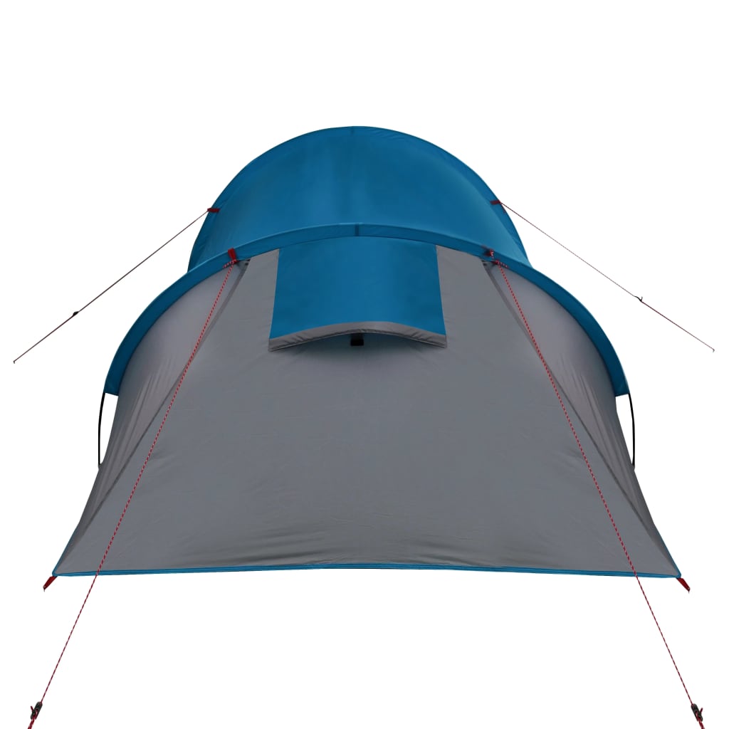 vidaXL Къмпинг палатка тунелна, за 3 души, синя, водоустойчива