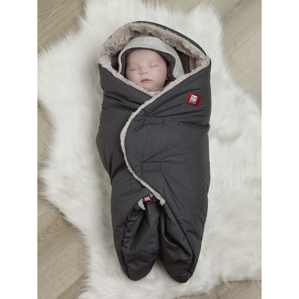 RED CASTLE Одеяло за повиване Babynomade Tendresse, 0-6 месеца, сиво