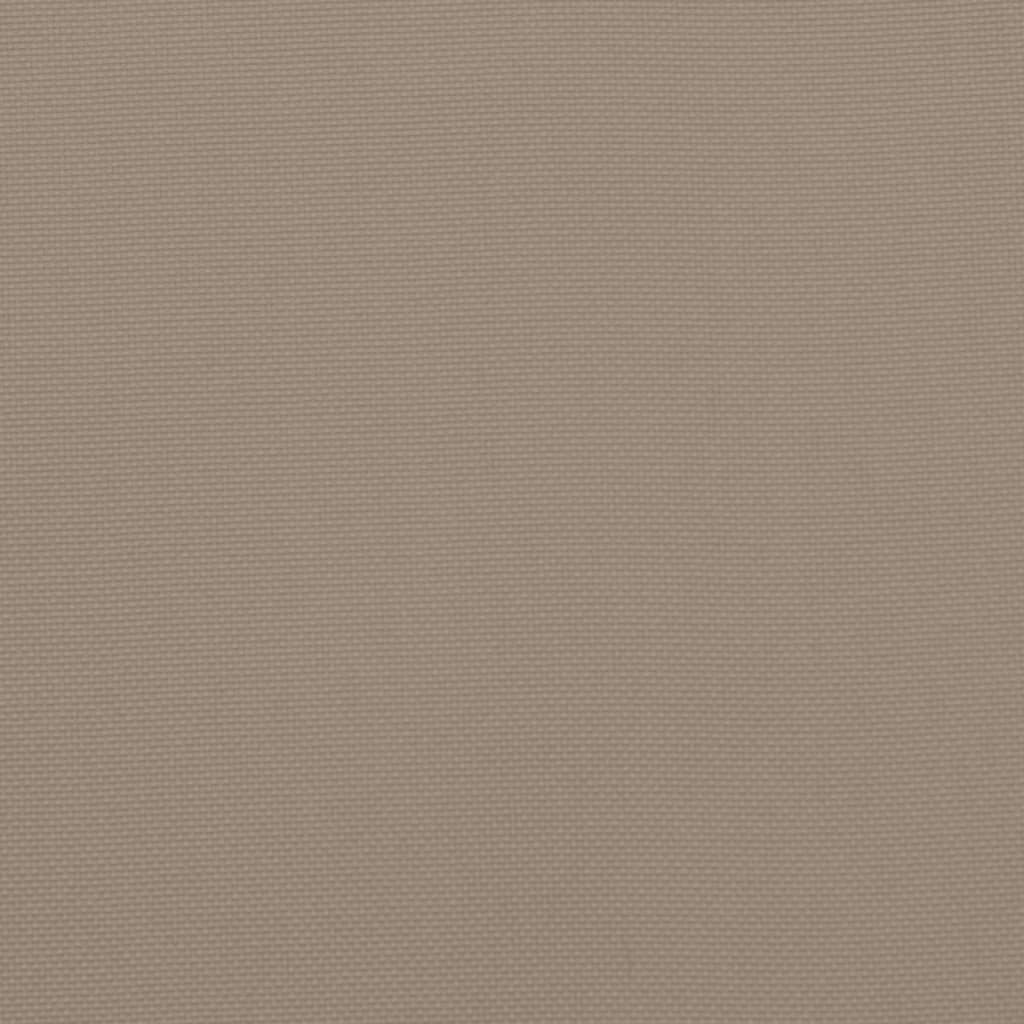 vidaXL Палетна възглавница, таупе, 60x60x6 см, Оксфорд плат