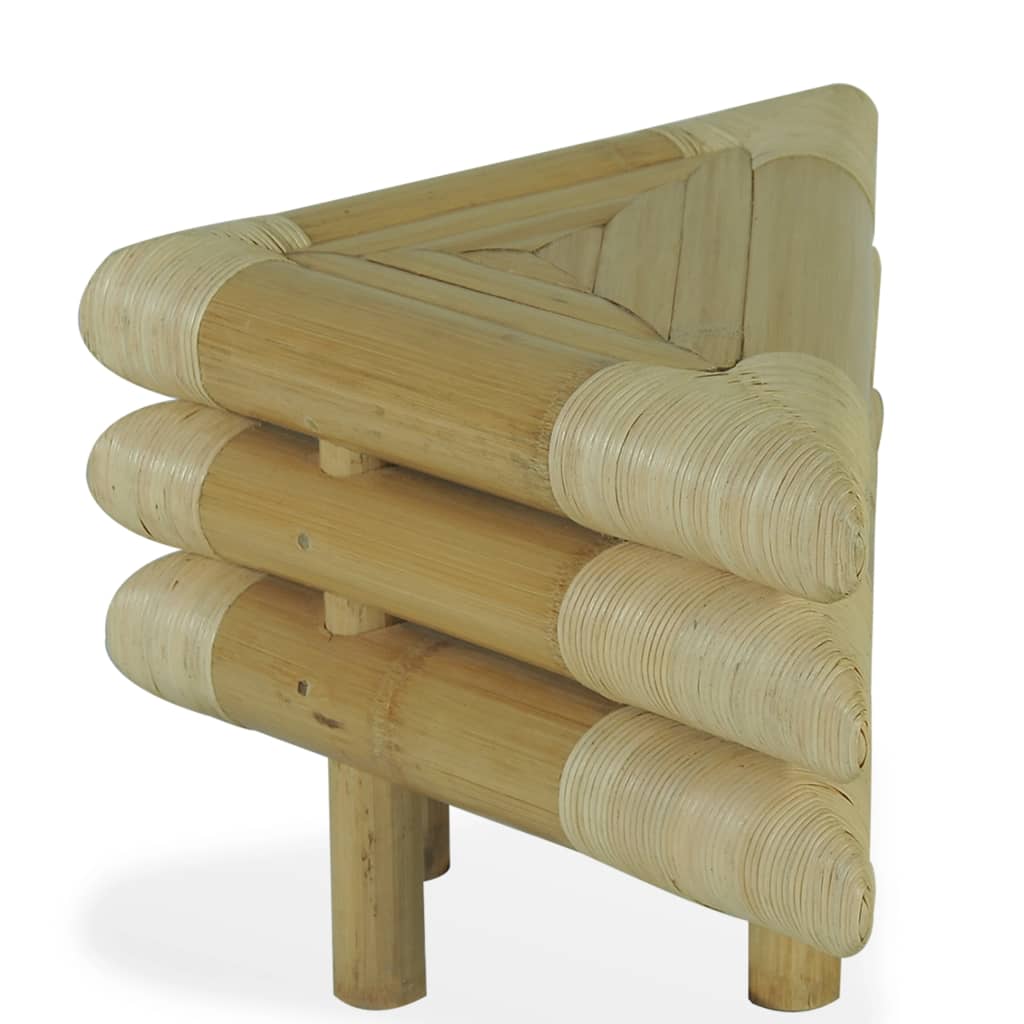 vidaXL Нощни шкафчета, 2 бр, 60x60x40 см, бамбук, естествен цвят