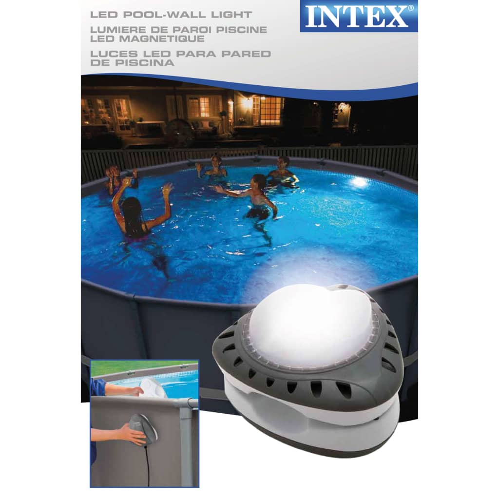 Intex Магнитна LED лампа за стена на басейн 28688
