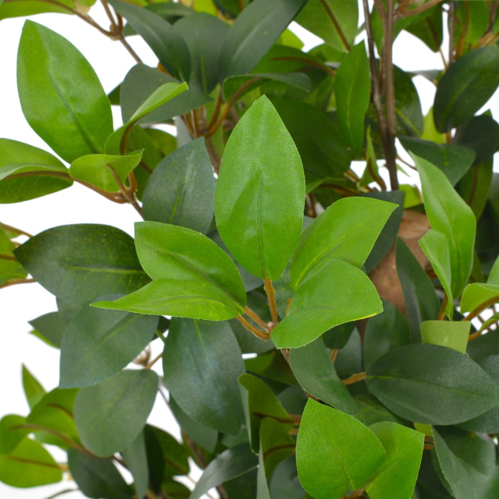 vidaXL Изкуствено растение лаврово дърво със саксия, зелено, 150 см