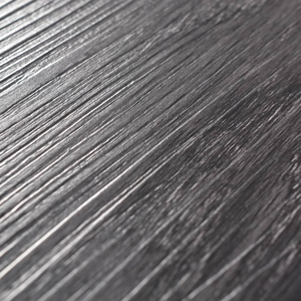 vidaXL Самозалепващи подови дъски, PVC, 2,51 м², 2 мм черно и бяло