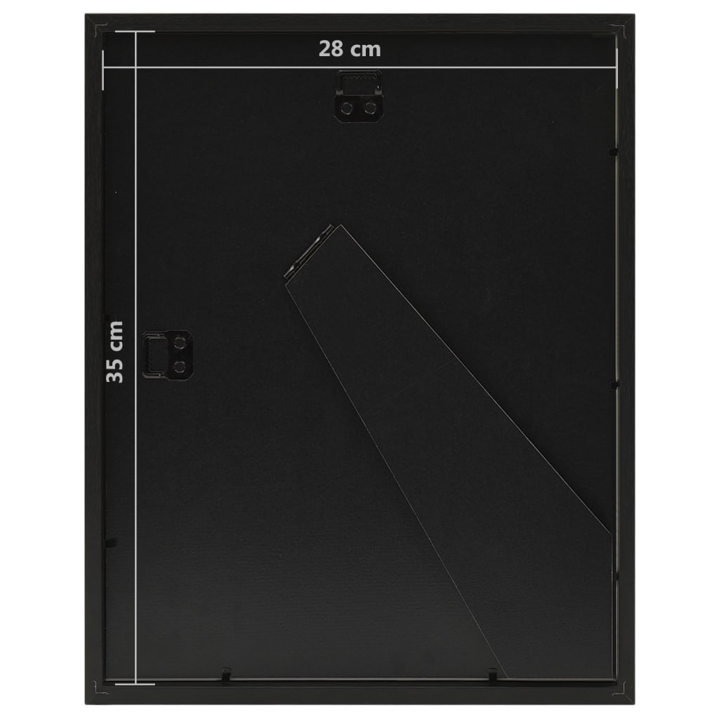 vidaXL 3D кутия фоторамки 5 бр черни 28x35 см за 4x(10x15 см) снимки