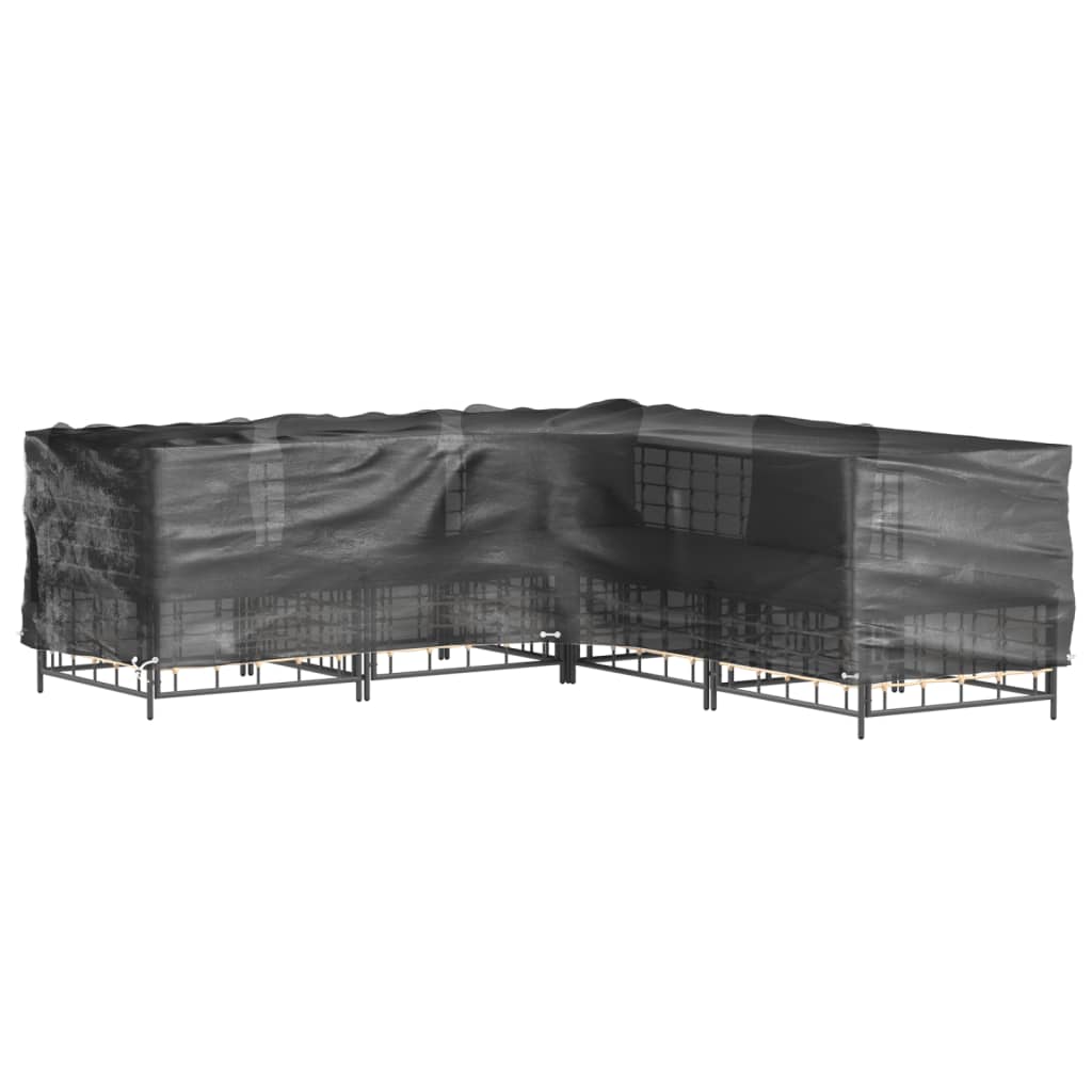 vidaXL Покривала за ъглови градински мебели 2 бр 16 капси 250x250x70см