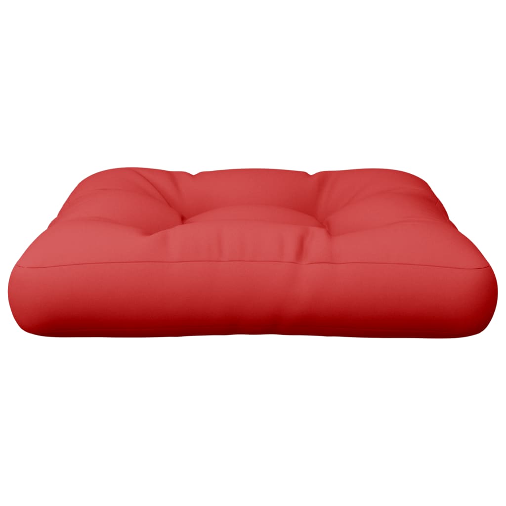 vidaXL Възглавница за палетен диван червена 58x58x10 см текстил