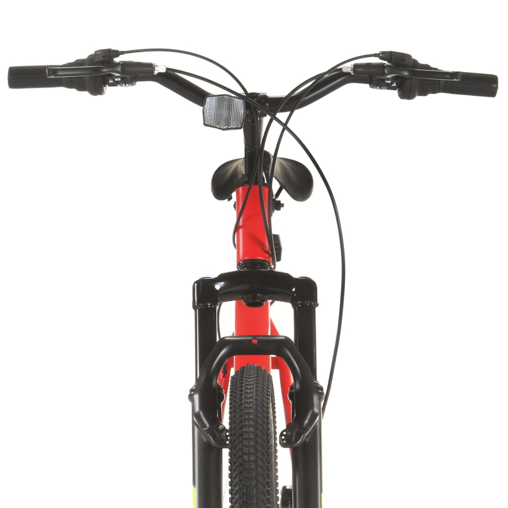 vidaXL Планински велосипед, 21 скорости, 27,5 цола, 42 см, червен