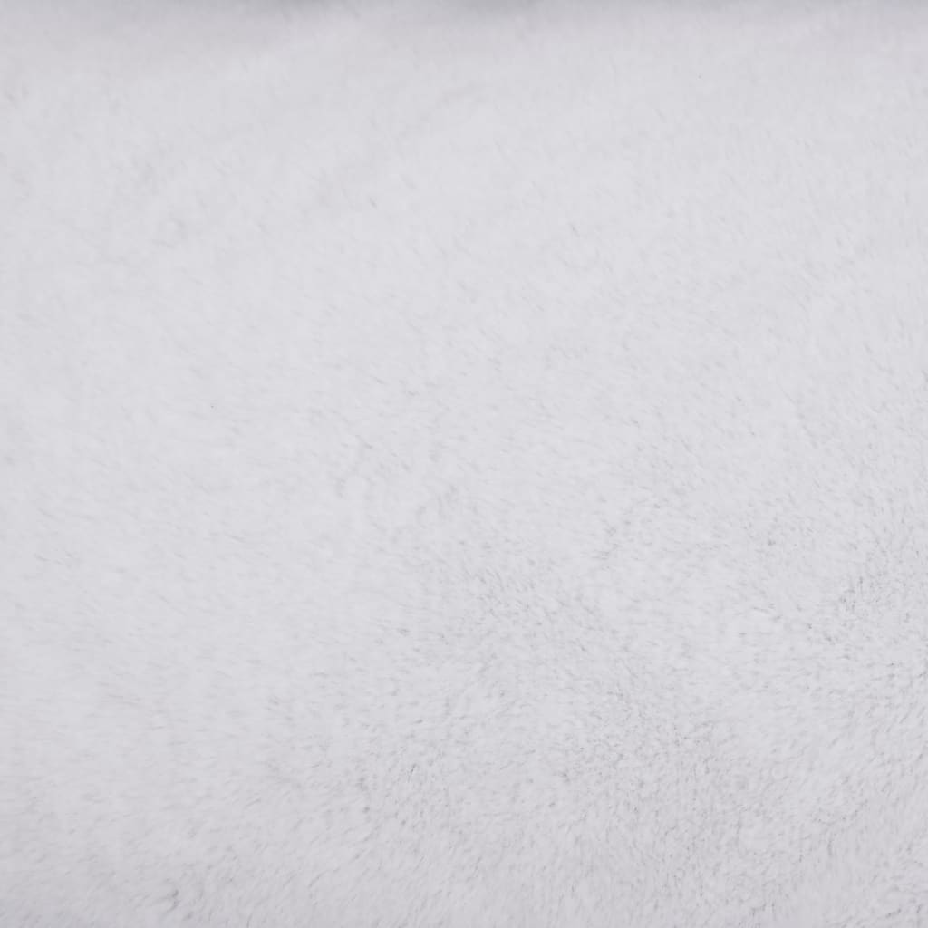 vidaXL Кучешко легло, черно и бяло, 85,5x70x23 см, ленена визия, полар