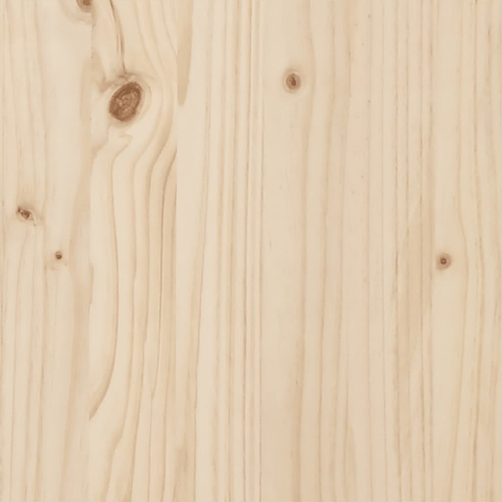 vidaXL Маса за разсаждане с рафт, 82,5x35x75 см, борово дърво масив