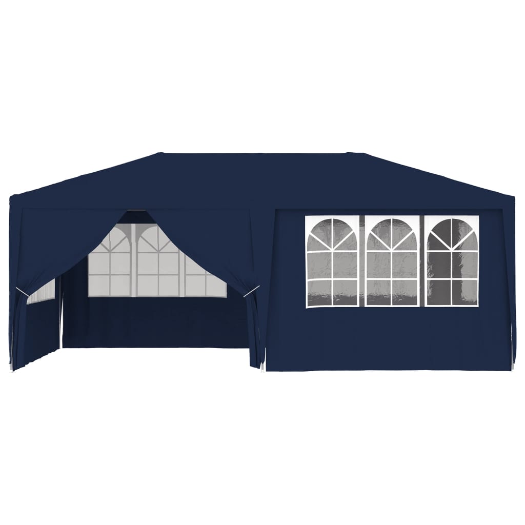 vidaXL Професионална парти шатра със стени 4x6 м синя 90 г/м²
