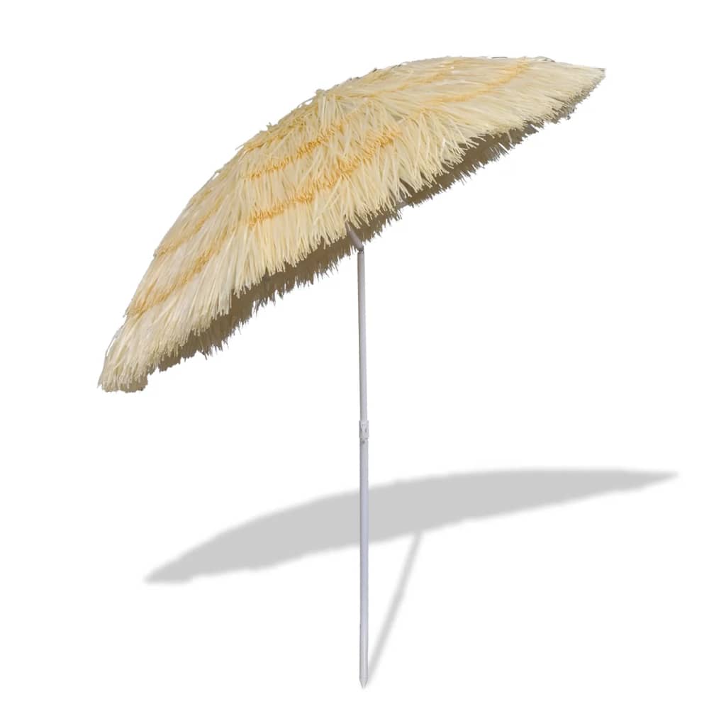vidaXL Плажен чадър с наклон в хавайски стил