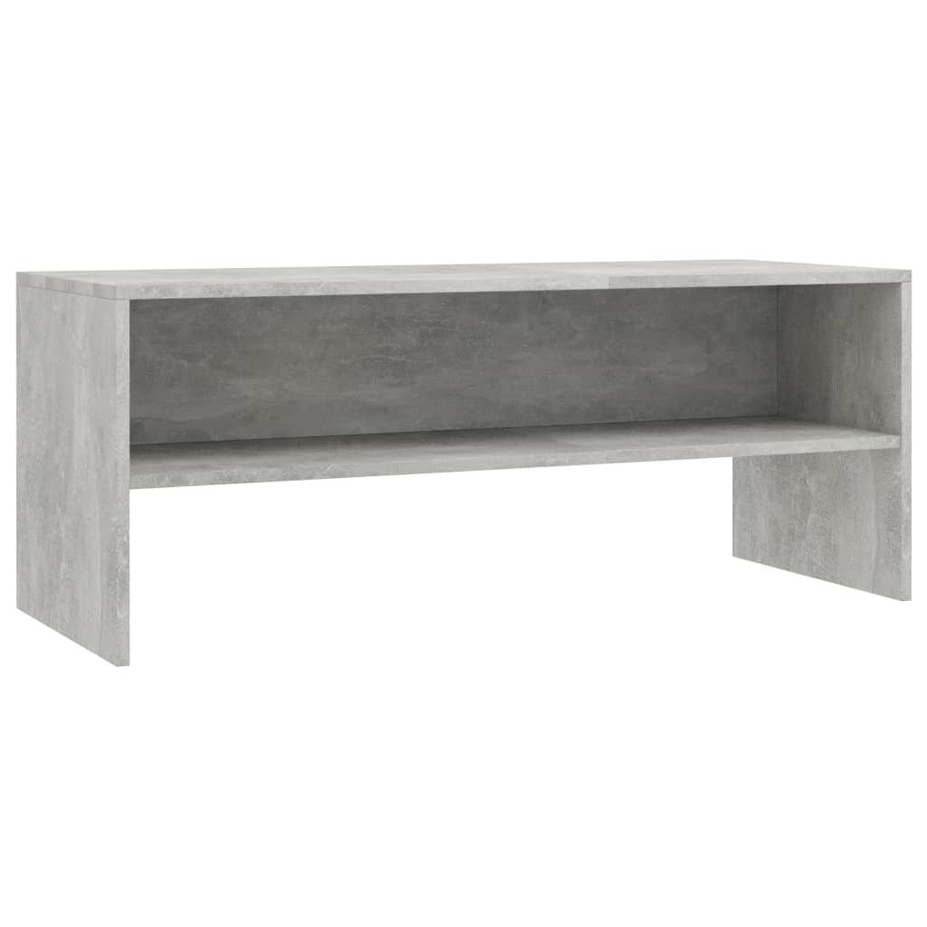 vidaXL ТВ шкаф, бетонно сив, 100x40x40 см, ПДЧ