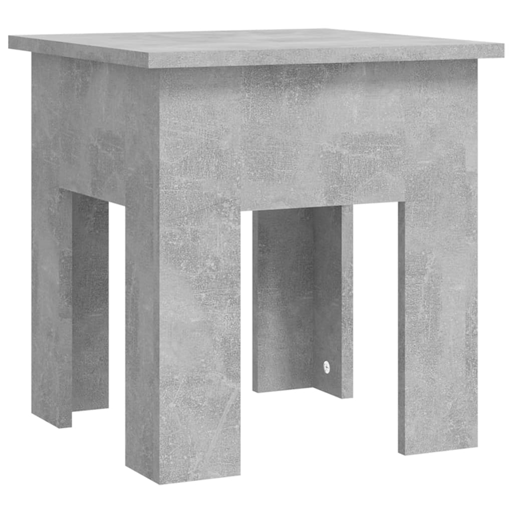 vidaXL Маса за кафе, бетонно сива, 40x40x42 см, ПДЧ