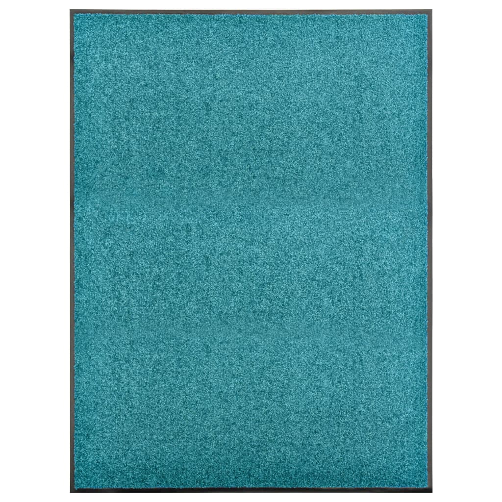vidaXL Перима изтривалка, синьо-зелена, 90x120 см