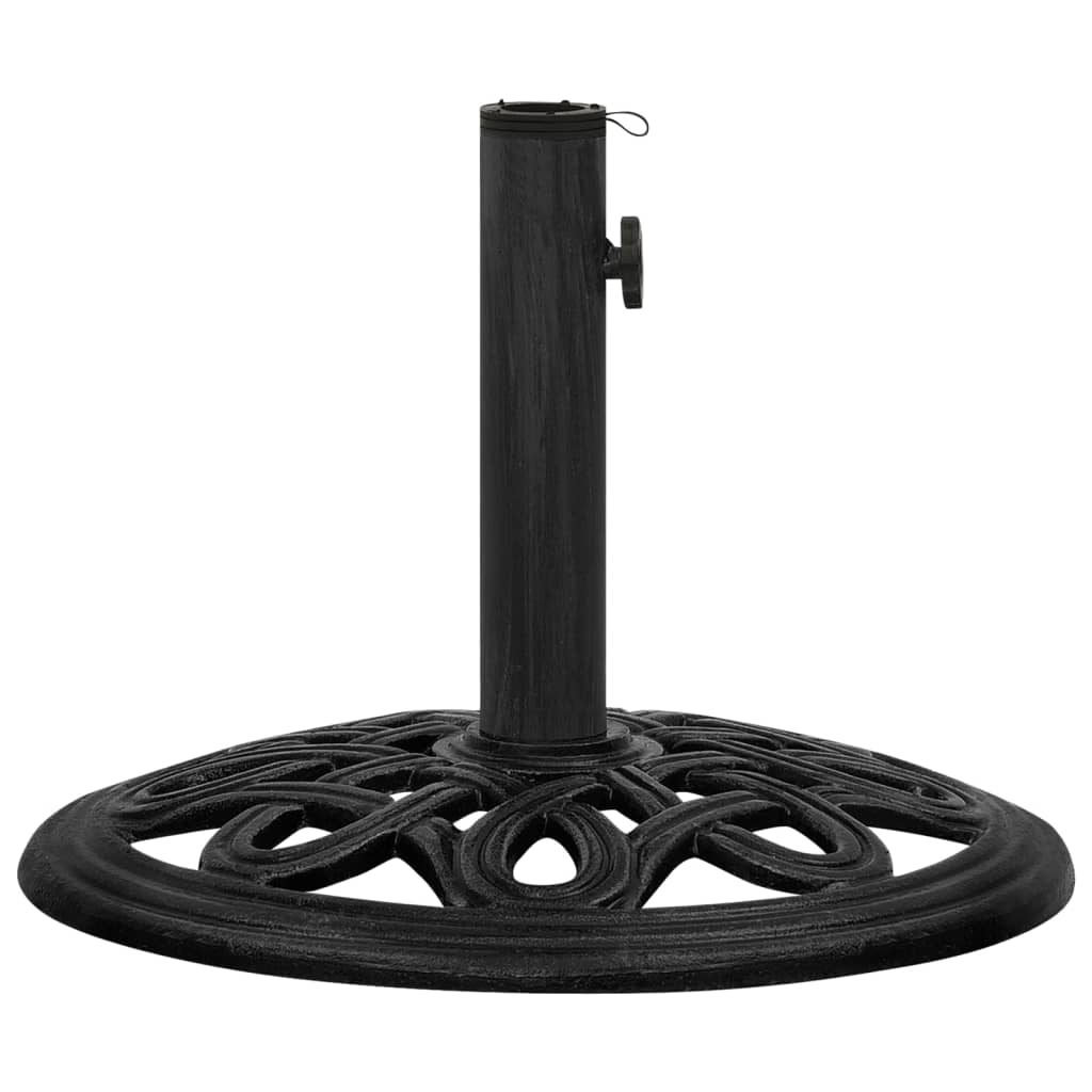 vidaXL Основа за чадър, черна, 44x44x32 см, чугун