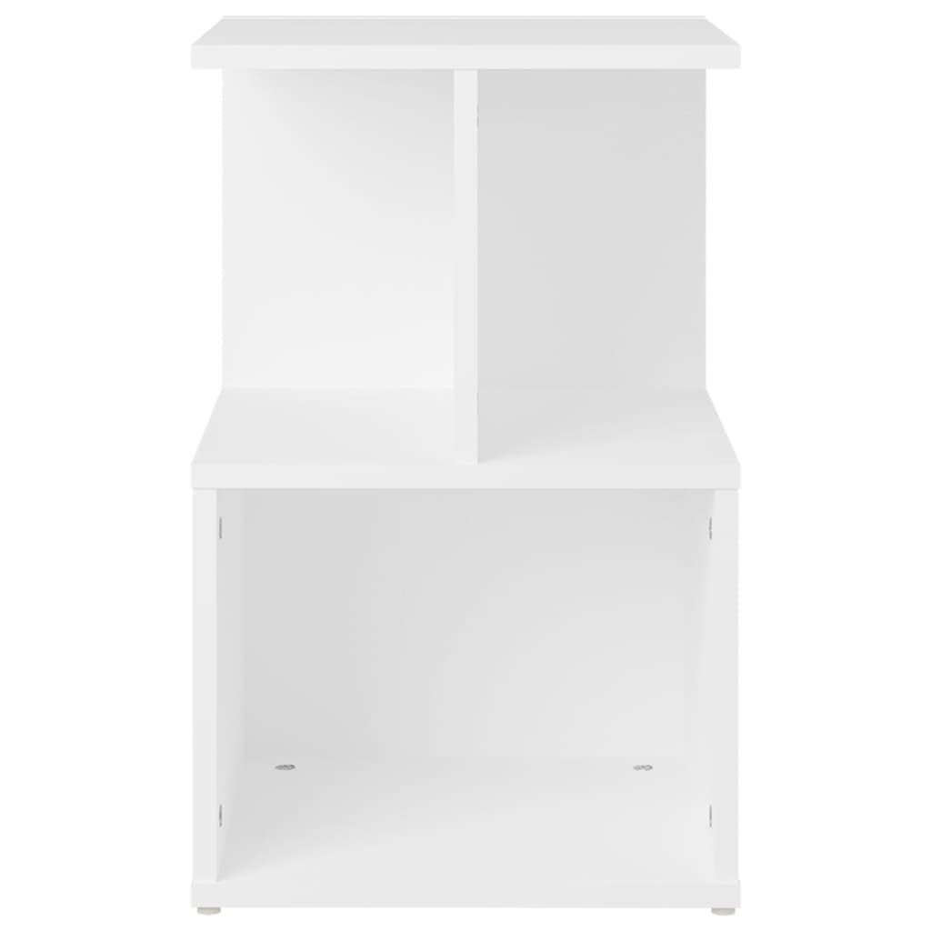 vidaXL Нощно шкафче, бяло, 35x35x55 см, ПДЧ