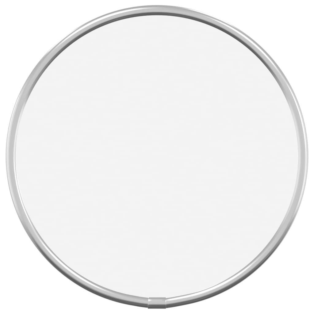 vidaXL Стенно огледало, сребро Ø 20 см, кръгло