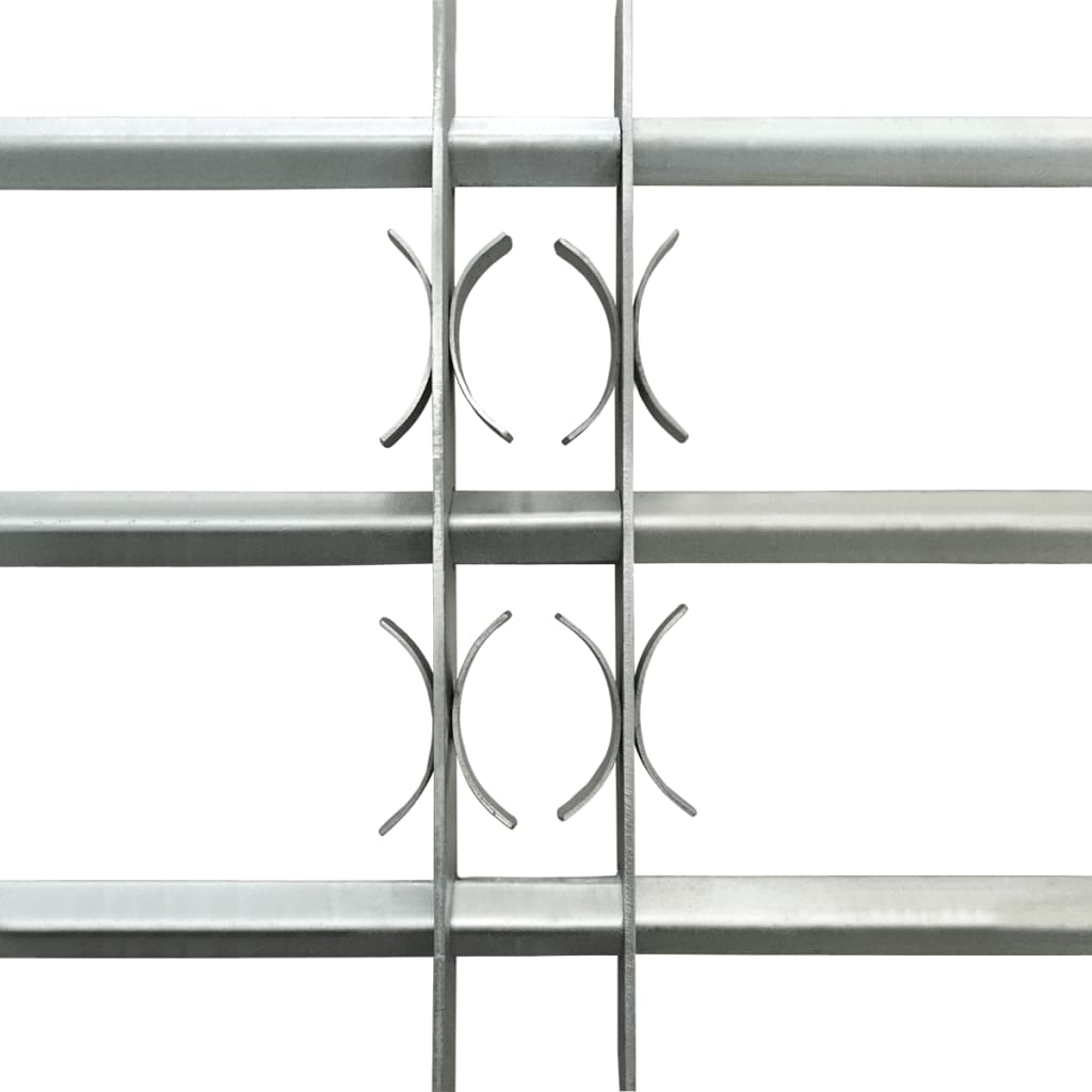 vidaXL Регулируема решетка за прозорци с 3 напречни пръта 500-650 мм