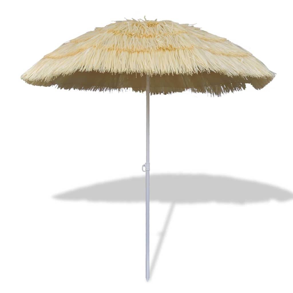 vidaXL Плажен чадър с наклон в хавайски стил