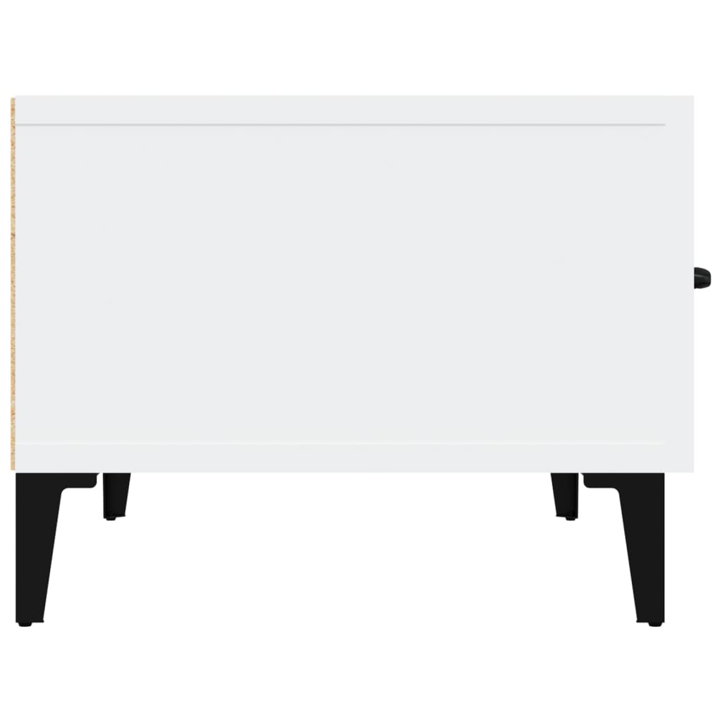 vidaXL ТВ шкаф, бял, 150x34,5x30 см, инженерно дърво