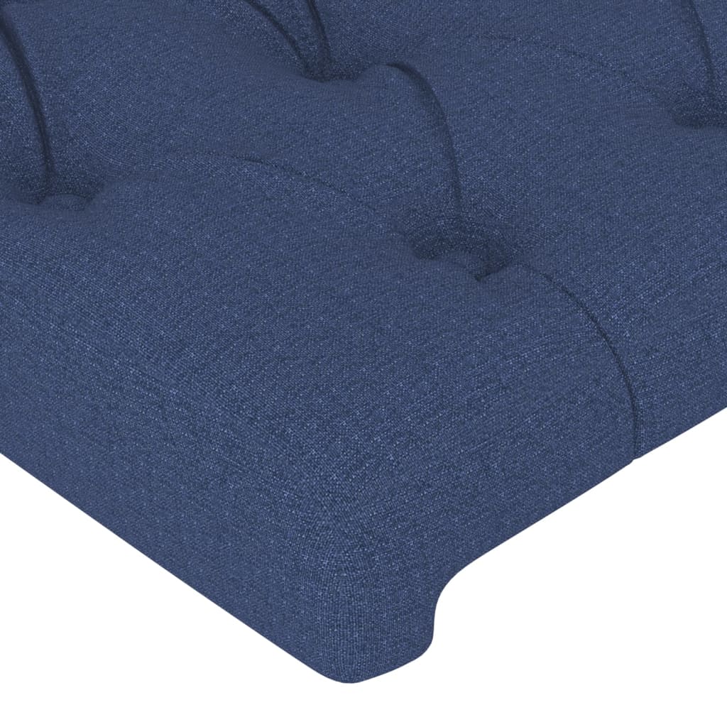 vidaXL Горни табли за легло, 2 бр, синя, 80x7x78/88 см, плат