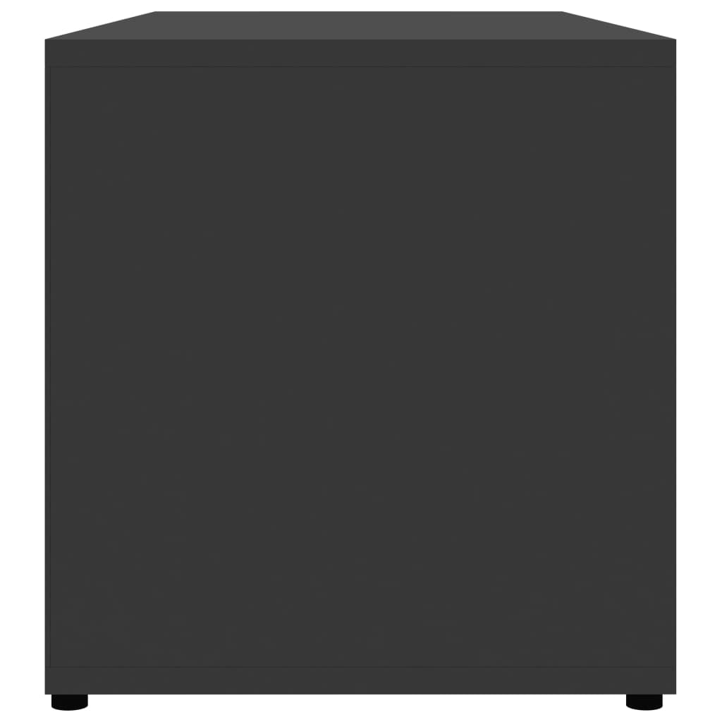 vidaXL ТВ шкаф, сив, 80x34x36 см, ПДЧ