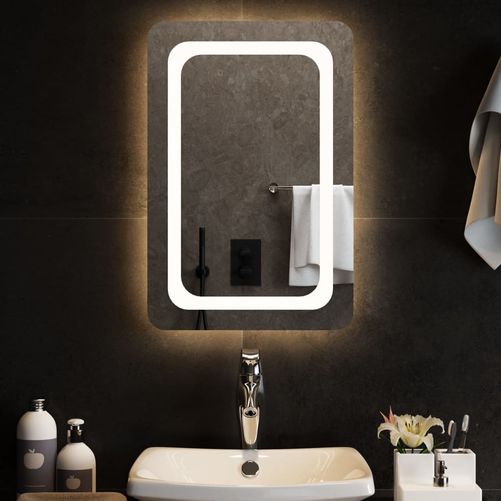 vidaXL LED огледало за баня, 40x60 см