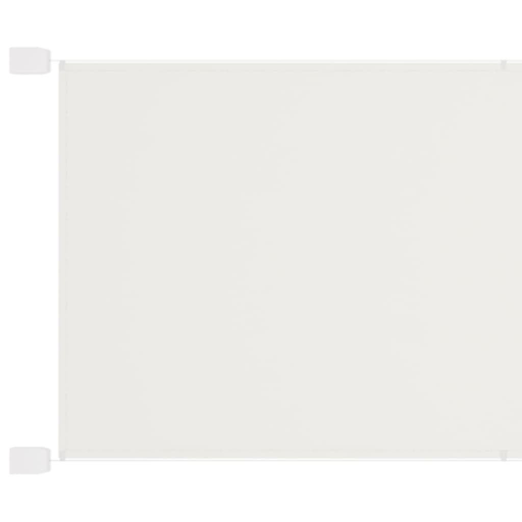 vidaXL Вертикален сенник, бял, 140x420 см, оксфорд плат