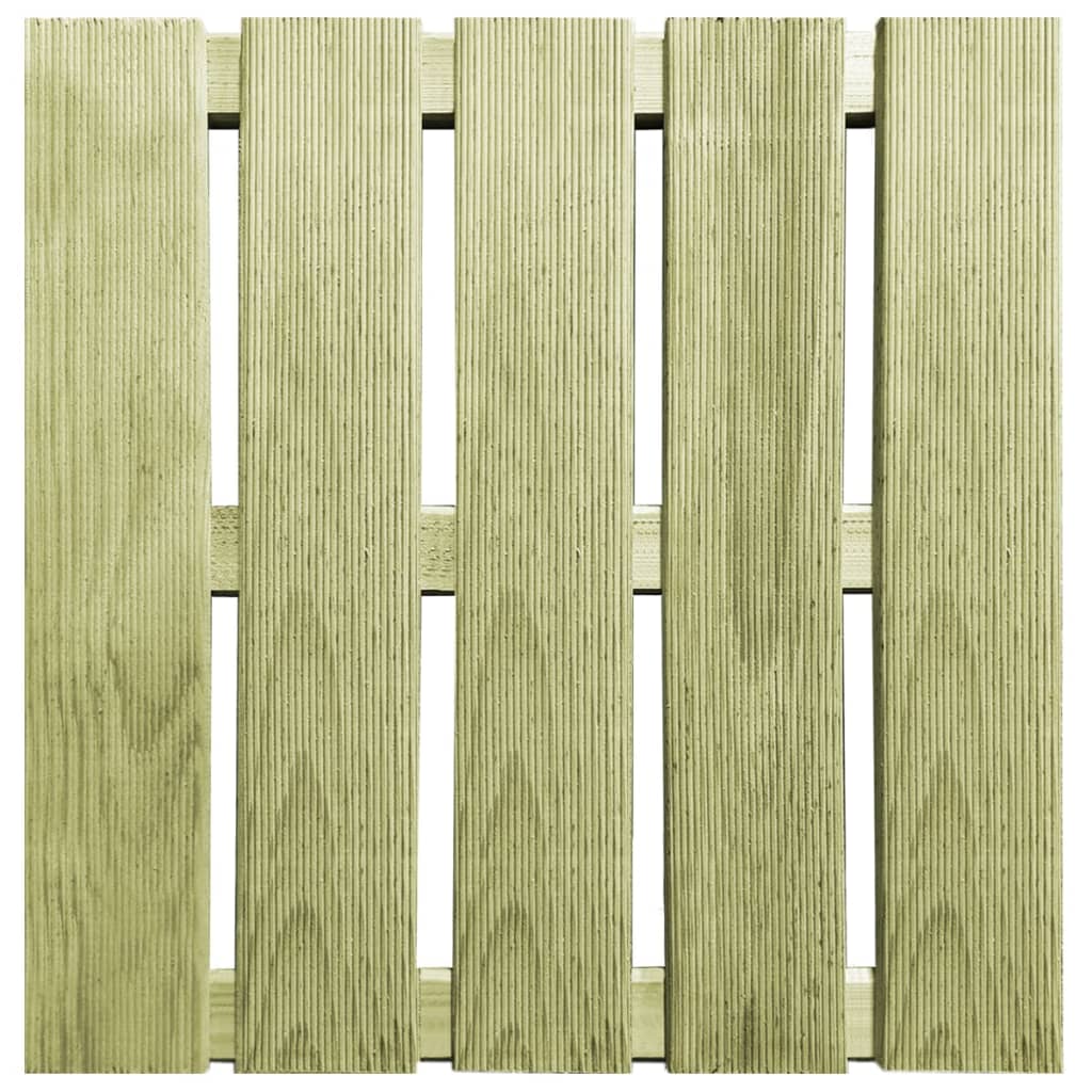 vidaXL 18 бр декинг плочки, 50x50 см, дърво, зелени