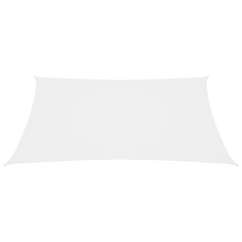 vidaXL Платно-сенник, Оксфорд текстил, правоъгълно, 4x6 м, бяло
