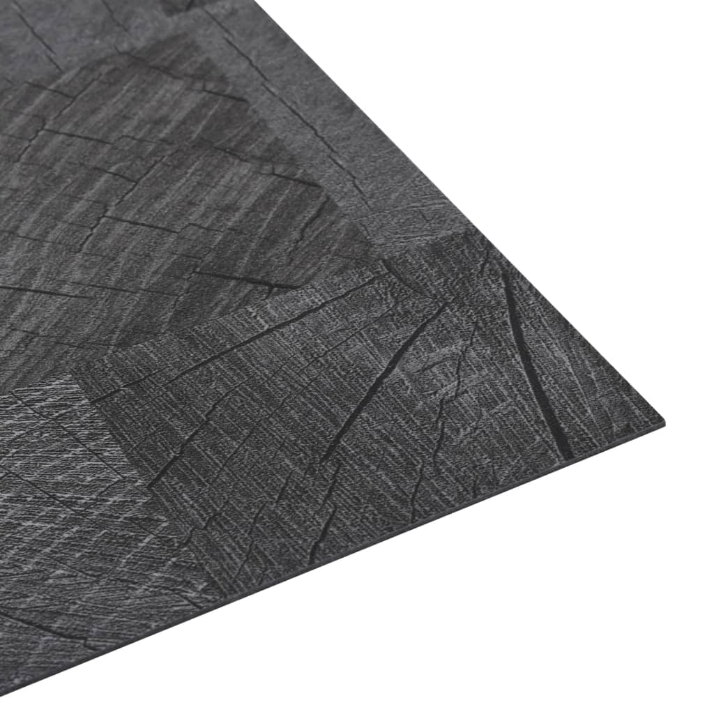vidaXL PVC подови дъски самозалепващи 5,11 м² сива дървесна текстура