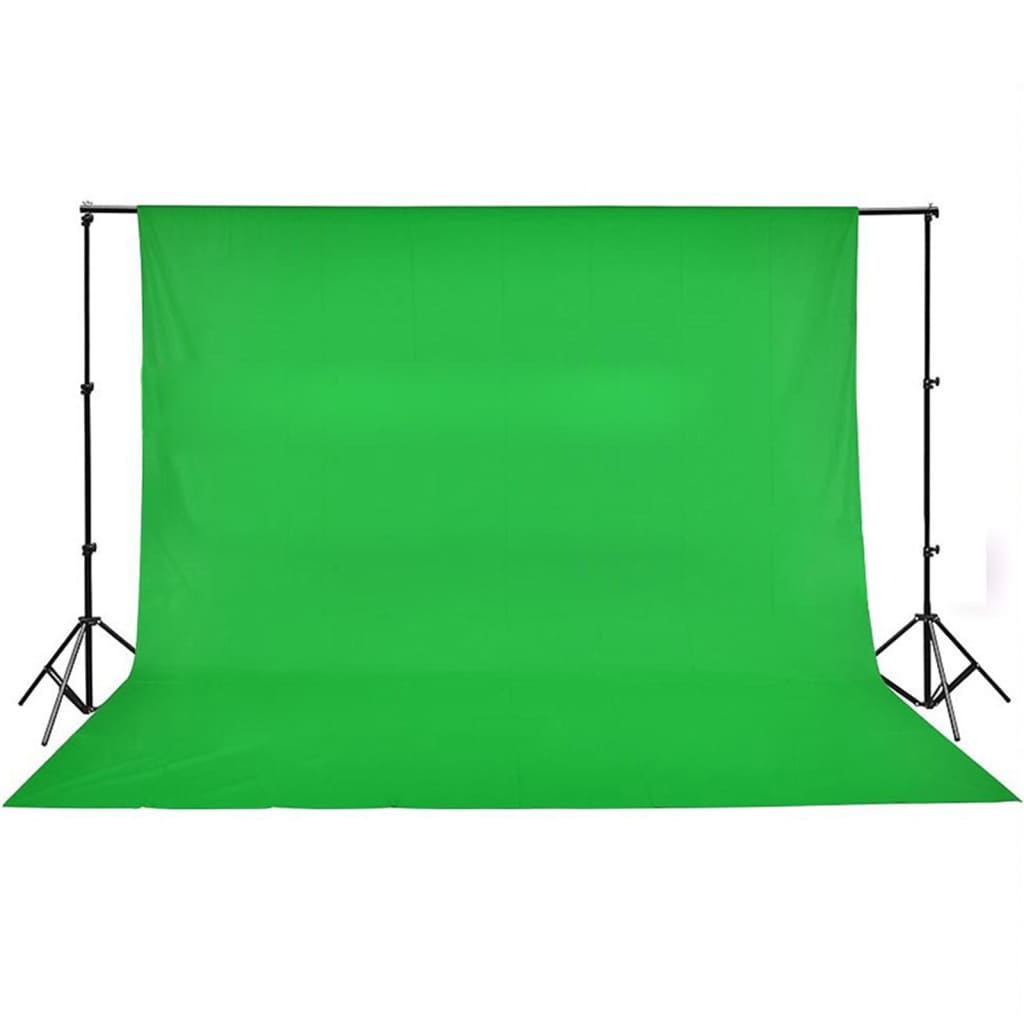 vidaXL Фотографски комплект за студио с комплект лампи и фон