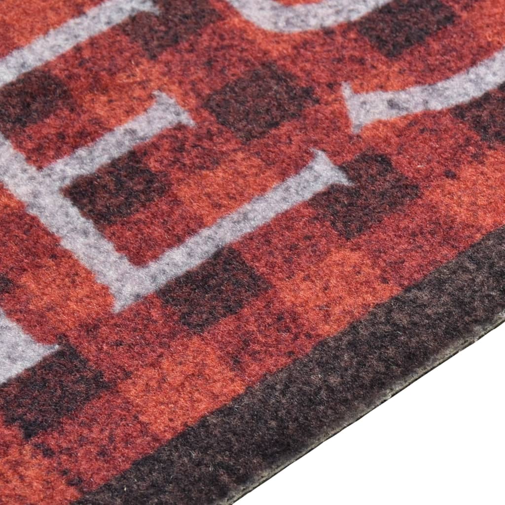 vidaXL Кухненско килимче, перимо, домати, 45x150 см