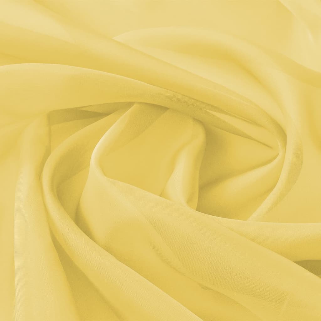 vidaXL Воал, плат, 1,45 x 20 м, жълт