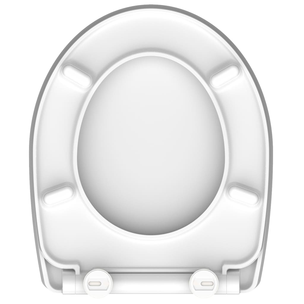 SCHÜTTE Дуропласт тоалетна седалка Soft-Close гланц WATER LILY