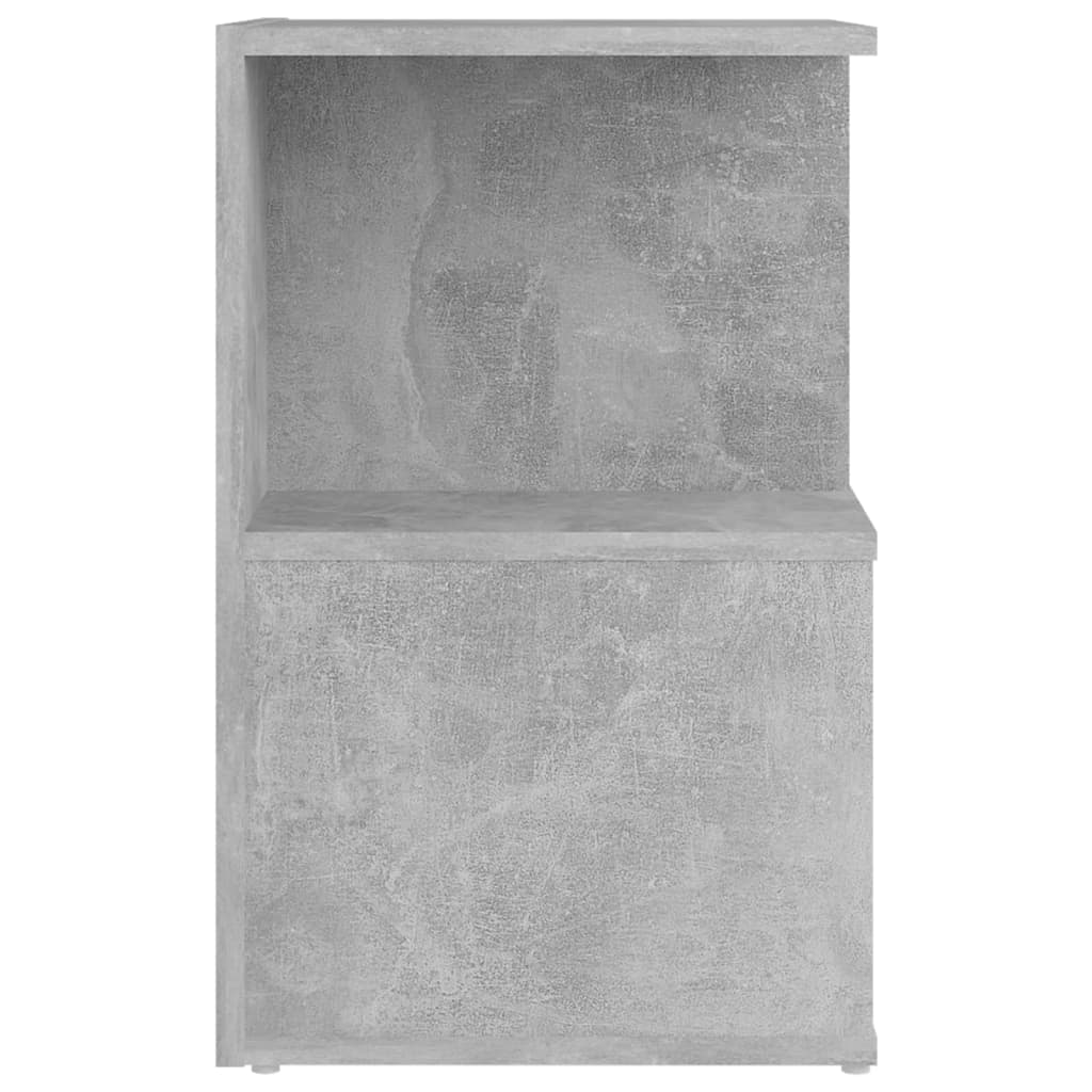 vidaXL Нощни шкафчета, 2 бр, бетонно сиви, 35x35x55 см, ПДЧ