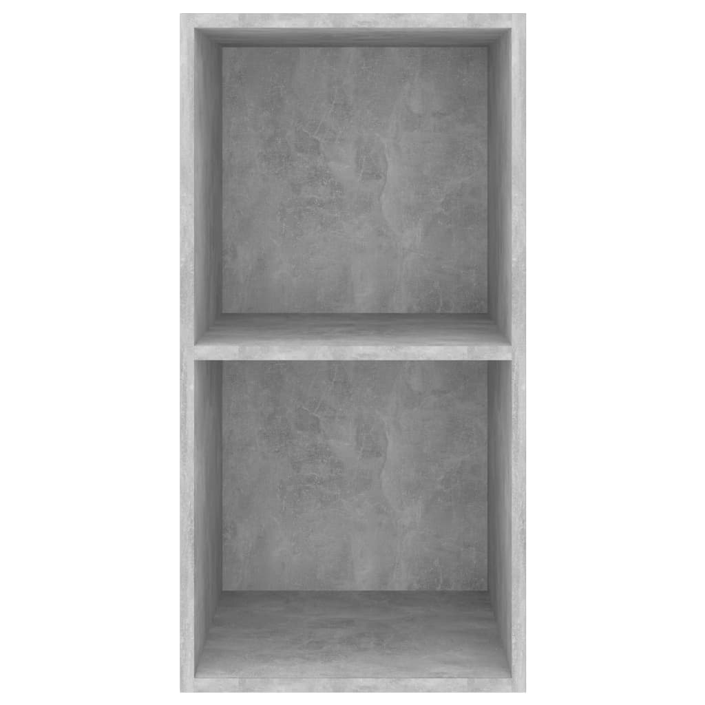 vidaXL ТВ шкаф за стенен монтаж, бетонно сив, 37x37x72 см, ПДЧ