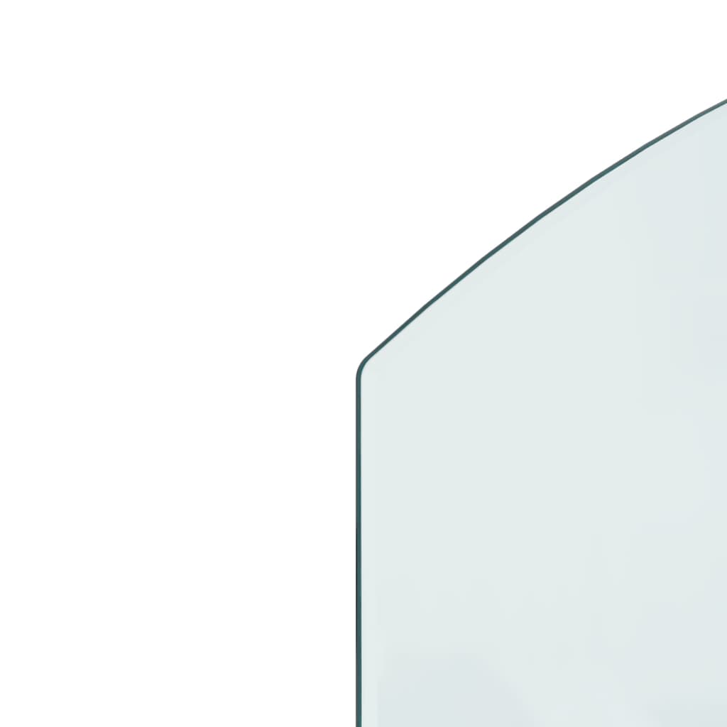 vidaXL Стъклена подложка за камина, 80x60 см